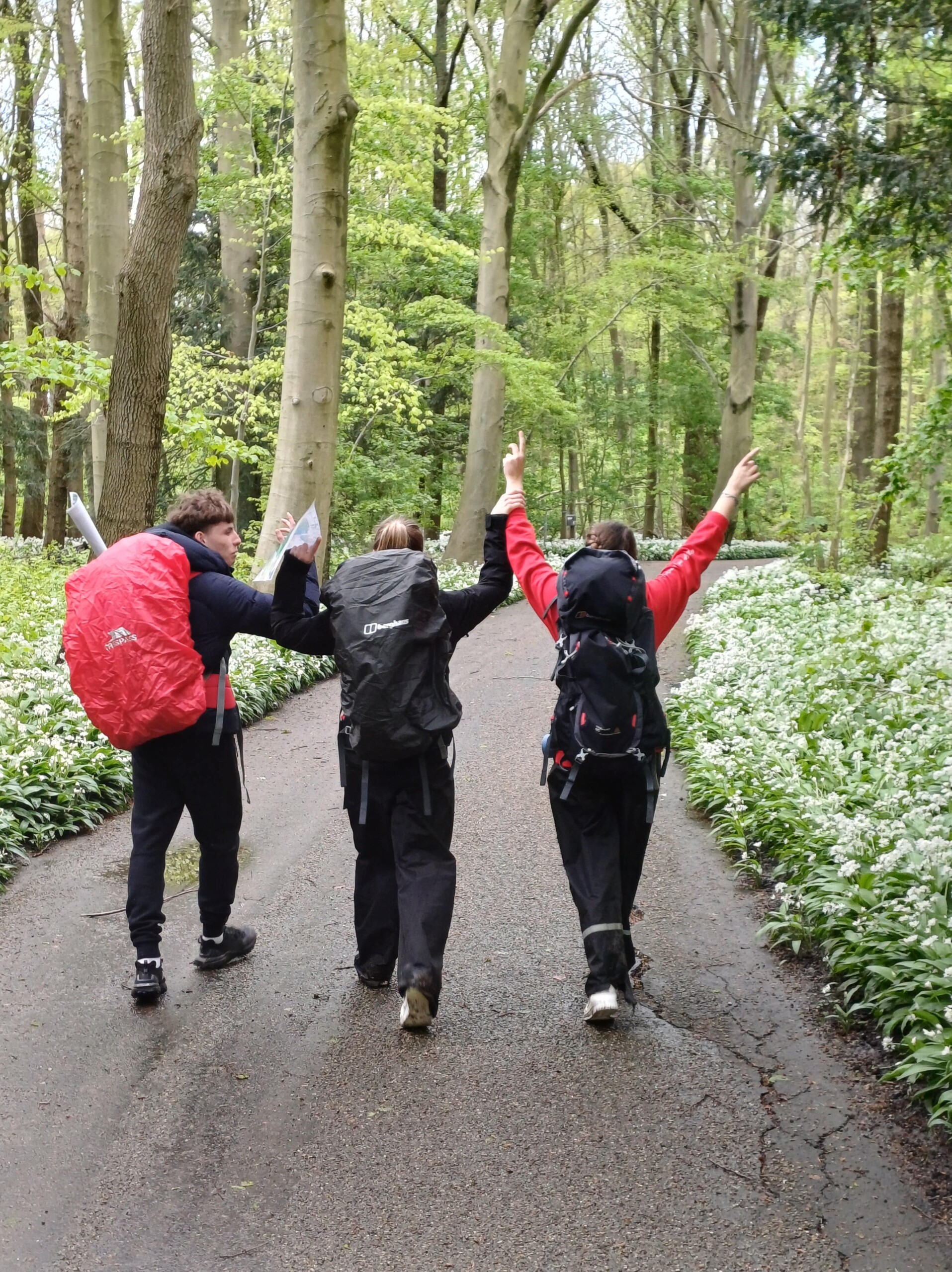 Students navigating during Duke of Edinburgh Expedition